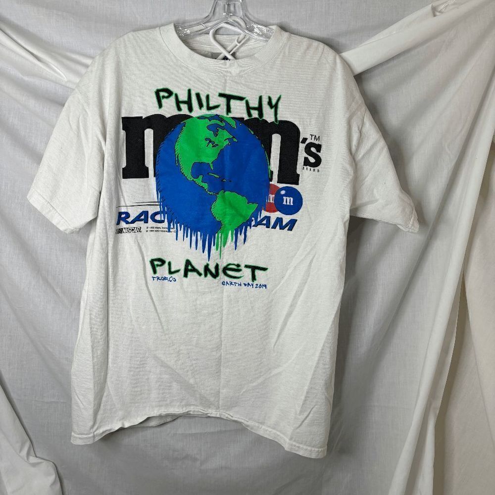 NASCAR Philthy Planet 2019 Earth Day M&Ms Racing T Shirt Size L